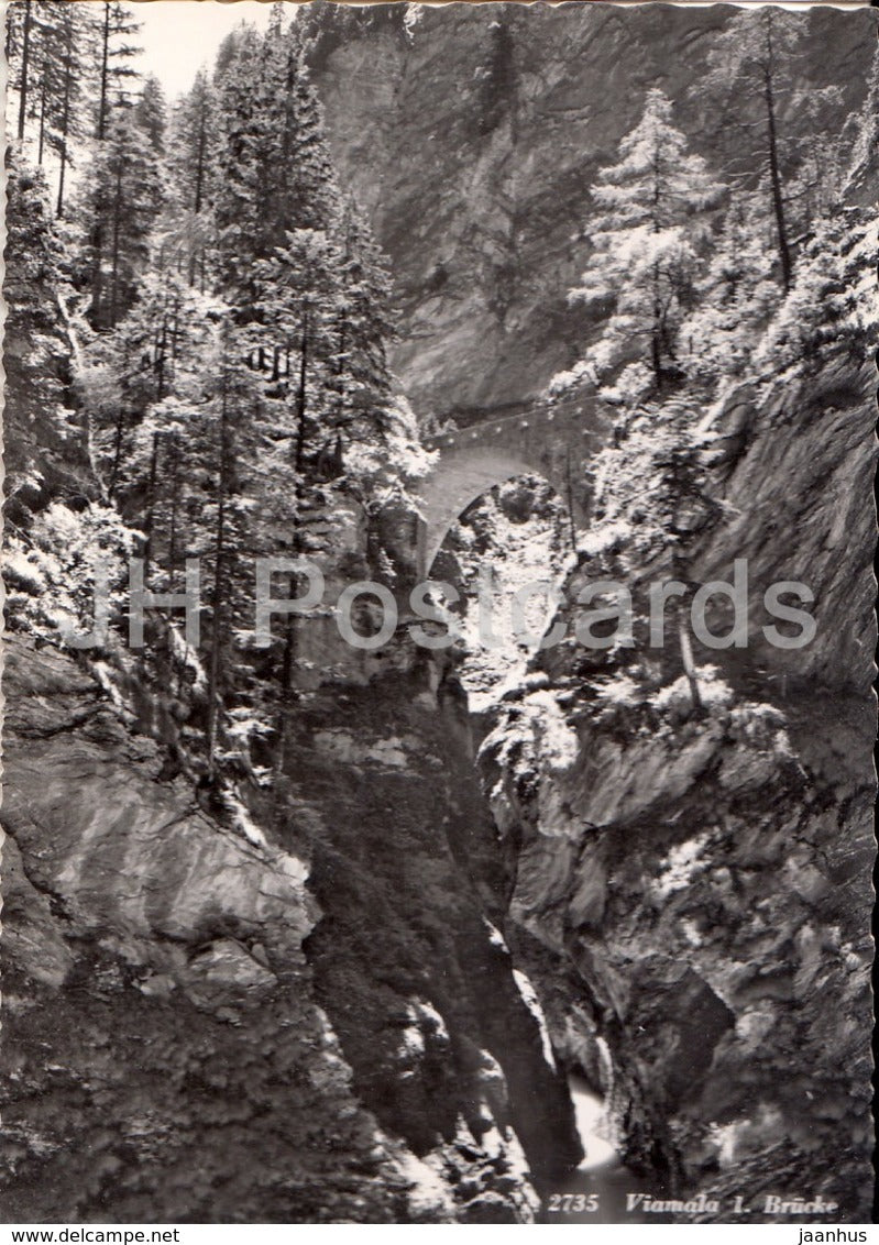 Viamala Brucke - bridge - 2735 - Switzerland - unused - JH Postcards