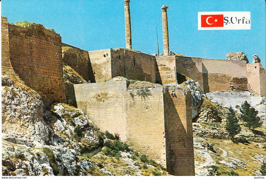 S Urfa - castle - 1987 - Turkey - used - JH Postcards