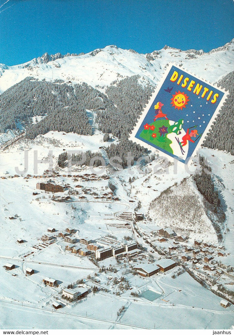 Disentis - Funs und Acletta gegen das Skigebiet - 1993 - Switzerland - used - JH Postcards