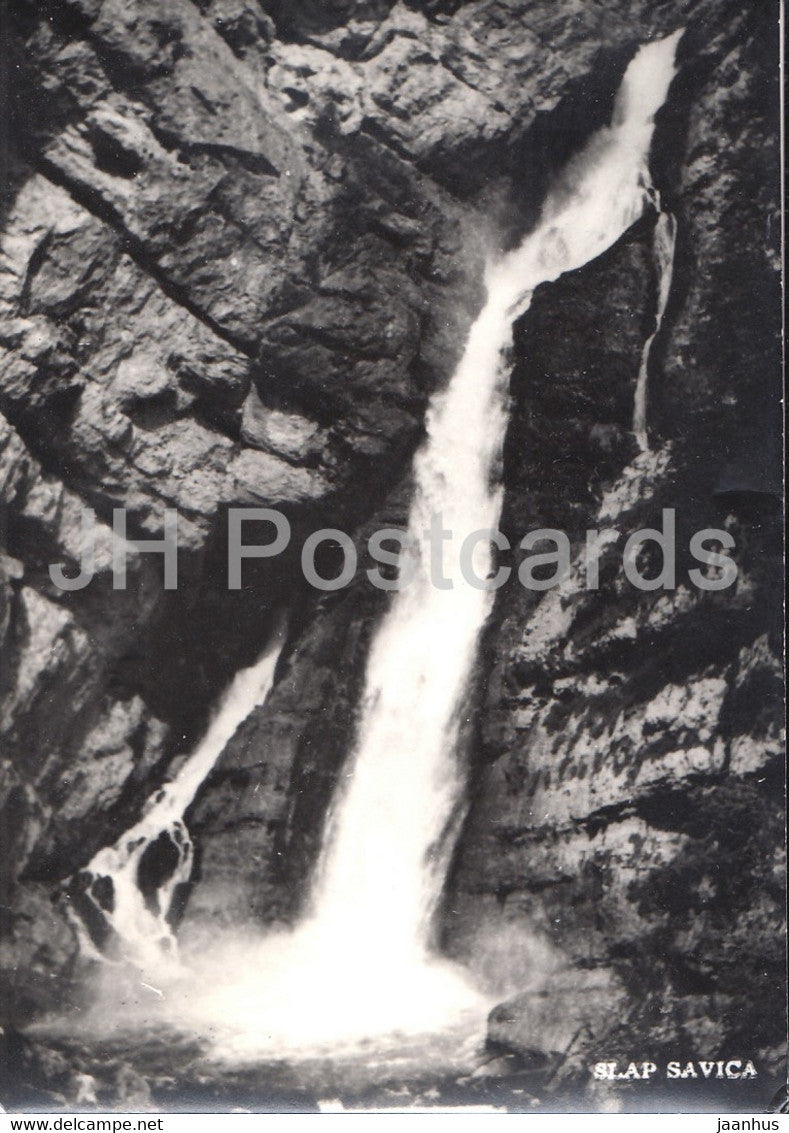 Slap Savica - waterfall - 1967 - Yugoslavia - Slovenia - used - JH Postcards