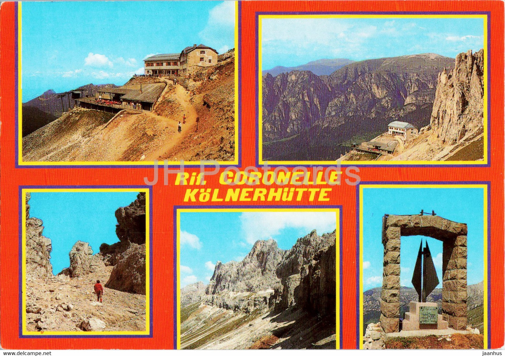 Dolomiti - Gruppo del Catinaccio - Rif Coronelle - Kolnerhutte - Rosengarten Gruppe - Italy - unused - JH Postcards