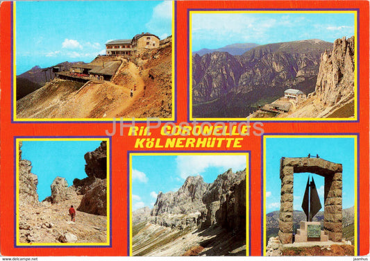 Dolomiti - Gruppo del Catinaccio - Rif Coronelle - Kolnerhutte - Rosengarten Gruppe - Italy - unused - JH Postcards