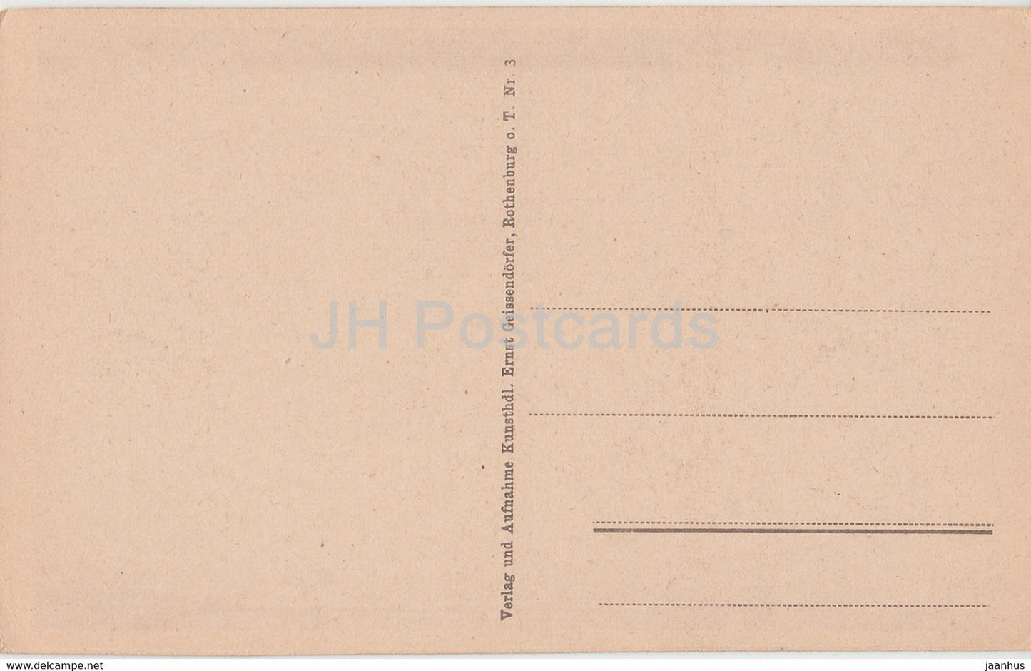 Rothenburg o d Tauber - St Georgsbrunnen - old postcard - Germany - unused