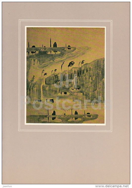 painting by M. Ciurlionis - Sonata of Spring . Allegro , 1907 - Lithuanian Art - 1982 - Lithuania USSR - unused - JH Postcards