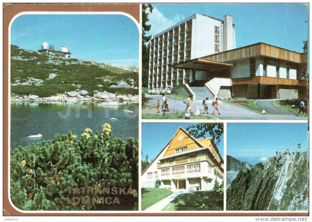 Skalnate Pleso mountain - observatory - convalescent home - Tatranska Lomnica - Czechoslovakia - Slovakia - used 1984 - JH Postcards