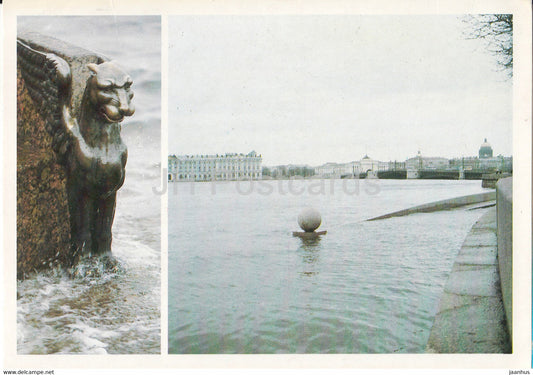 Leningrad - St Petersburg - Neva river - 1988 - Russia USSR - unused - JH Postcards