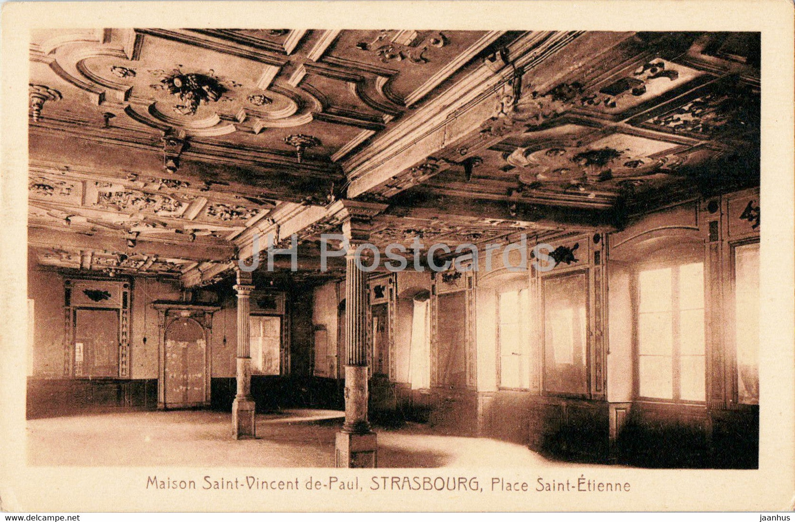 Maison Saint Vincent de Paul - Strasbourg - Place Saint Etienne - old postcard - France - unused - JH Postcards