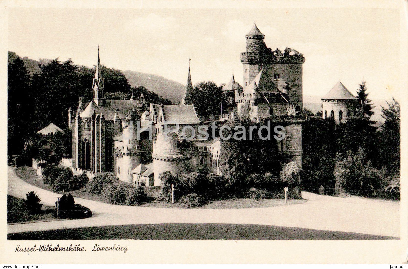 Kassel - Wilhelmshohe - Lowenburg - 1970 - Germany - used - JH Postcards