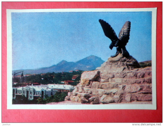 A view from the mounatin Goryachaya - eagle - Pyatigorsk - Caucasus - 1967 - Russia USSR - unused - JH Postcards