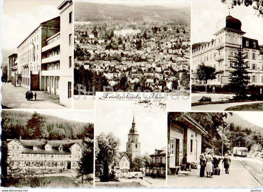 Friedrichroda i Thur - tram - old postcard - 1964 - Germany DDR - used - JH Postcards
