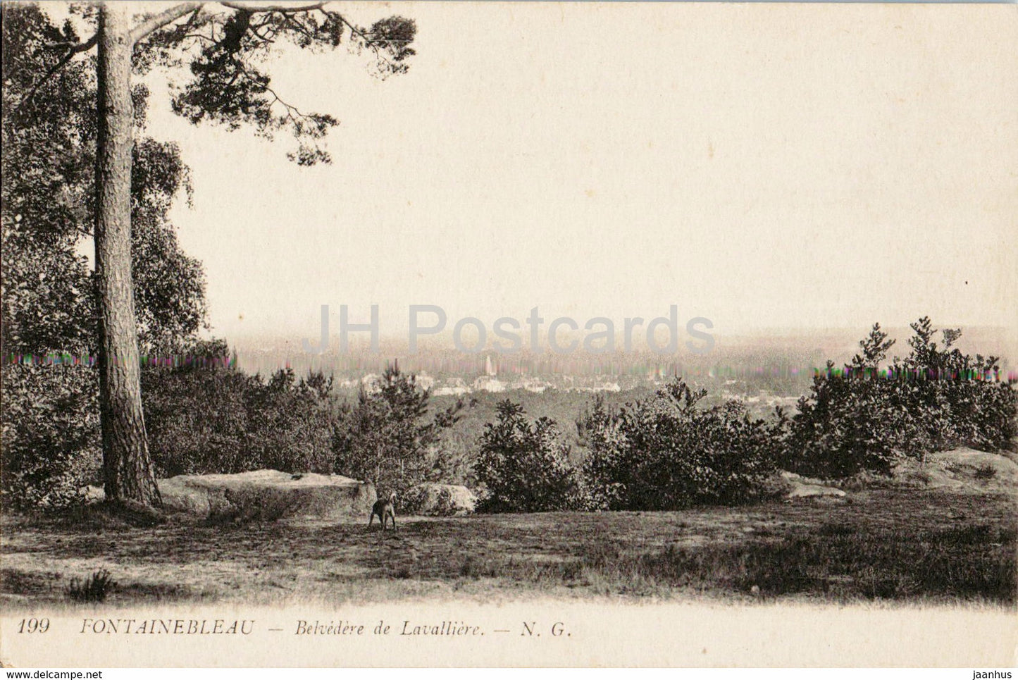 Fontainebleau - Belvedere de Lavalliere - 199 - old postcard - France - unused - JH Postcards