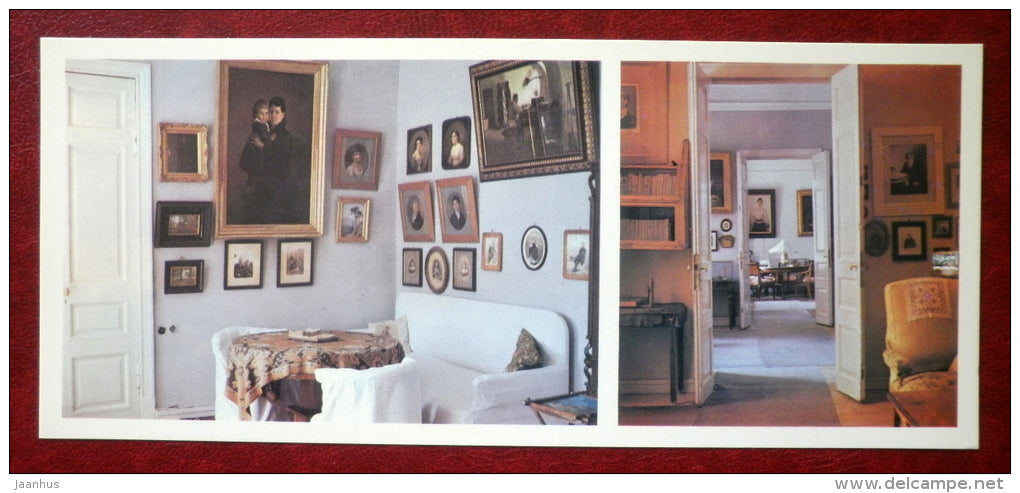 Living room - Yasnaya Polyana - Museum-Estate of Leo Tolstoy - 1976 - Russia USSR - unused - JH Postcards