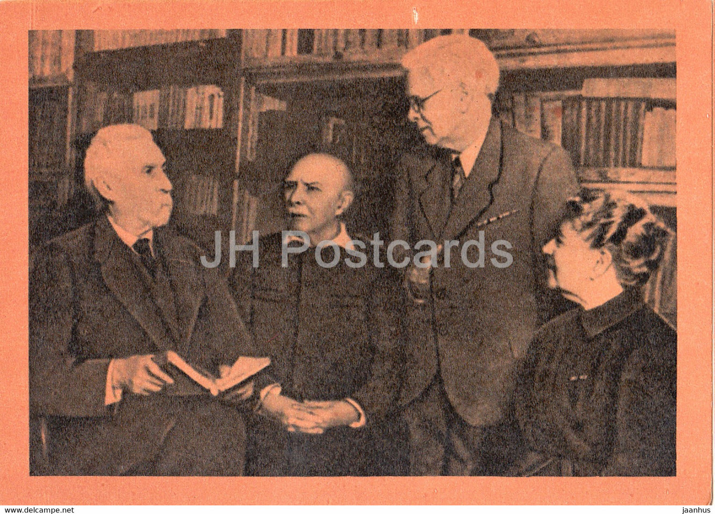 Russian writer Alexander Serafimovich - Teleshov , Gladkov , Schepkina-Kopernik - 1962 - Russia USSR - unused - JH Postcards
