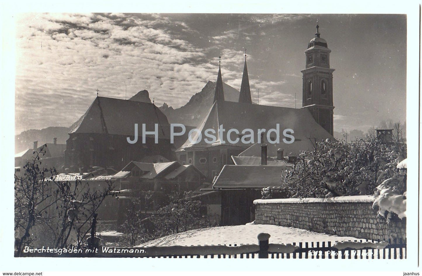 Berchtesgaden mit Watzmann - Deutsche Heimatbilder - Germany - unused - JH Postcards