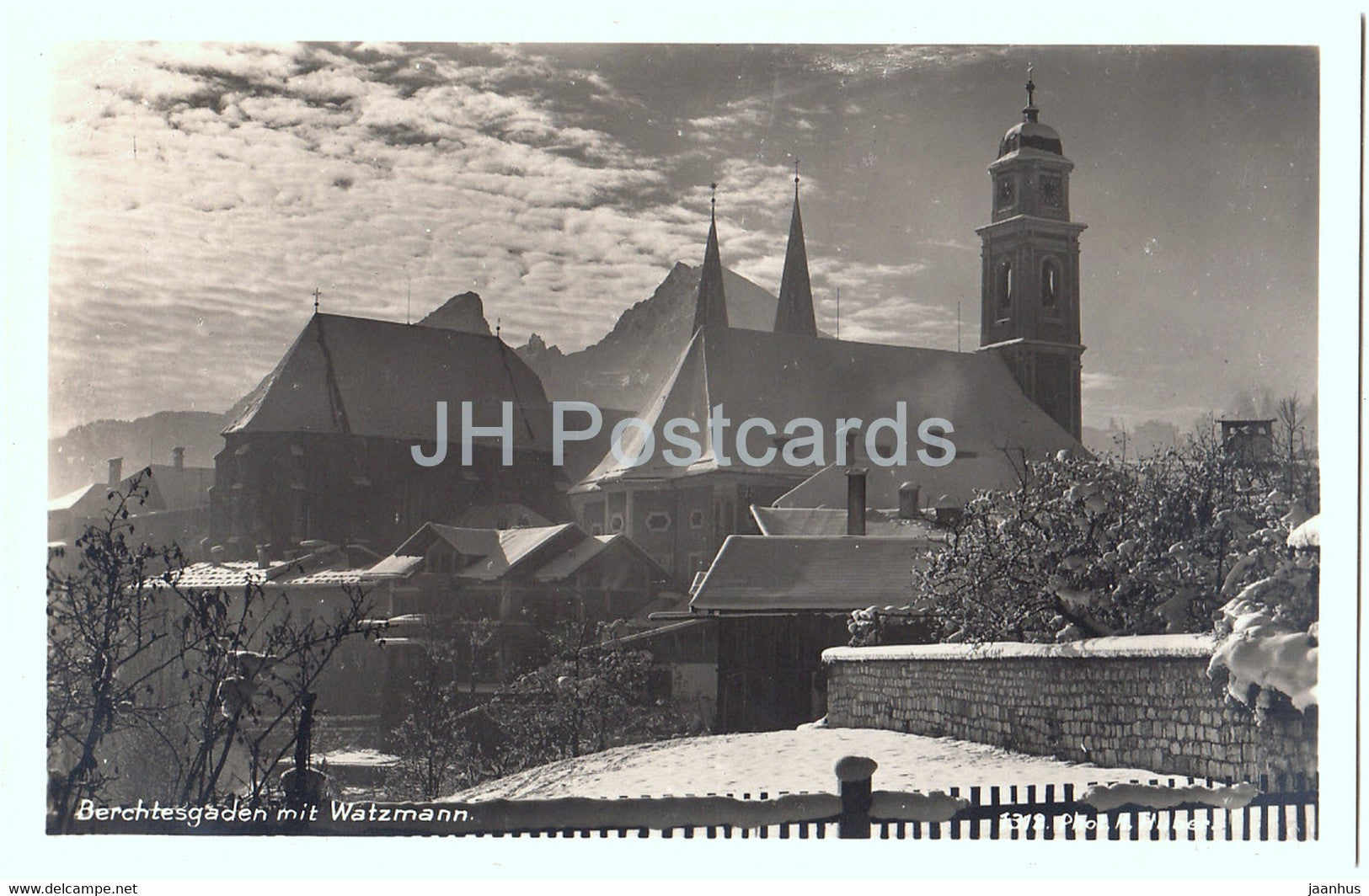 Berchtesgaden mit Watzmann - Deutsche Heimatbilder - Germany - unused - JH Postcards