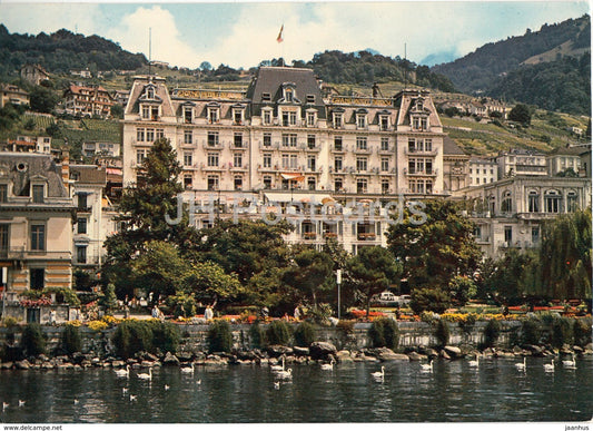 Montreux - hotel Suisse - 1887 - Switzerland - unused - JH Postcards
