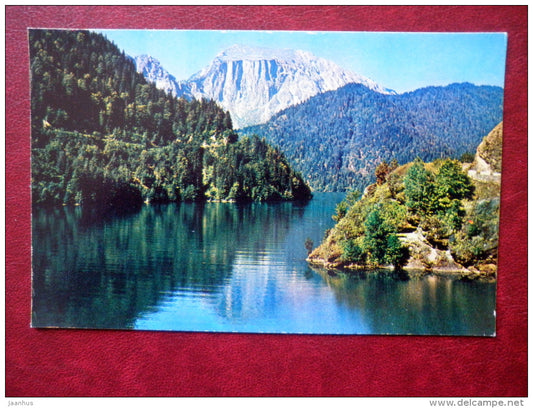 lake Ritsa - Abkhazia - Black Sea Coast - 1974 - Georgia USSR - unused - JH Postcards