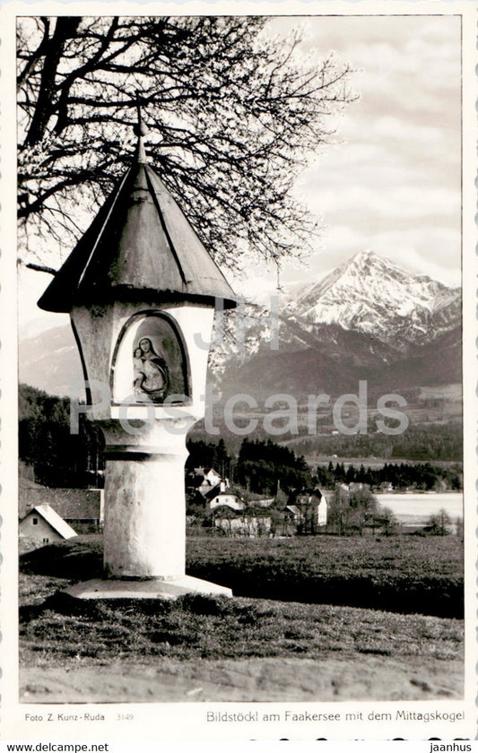 Bildstockl am Faakersee mit dem Mittagskogel - old postcard - Austria - unused - JH Postcards