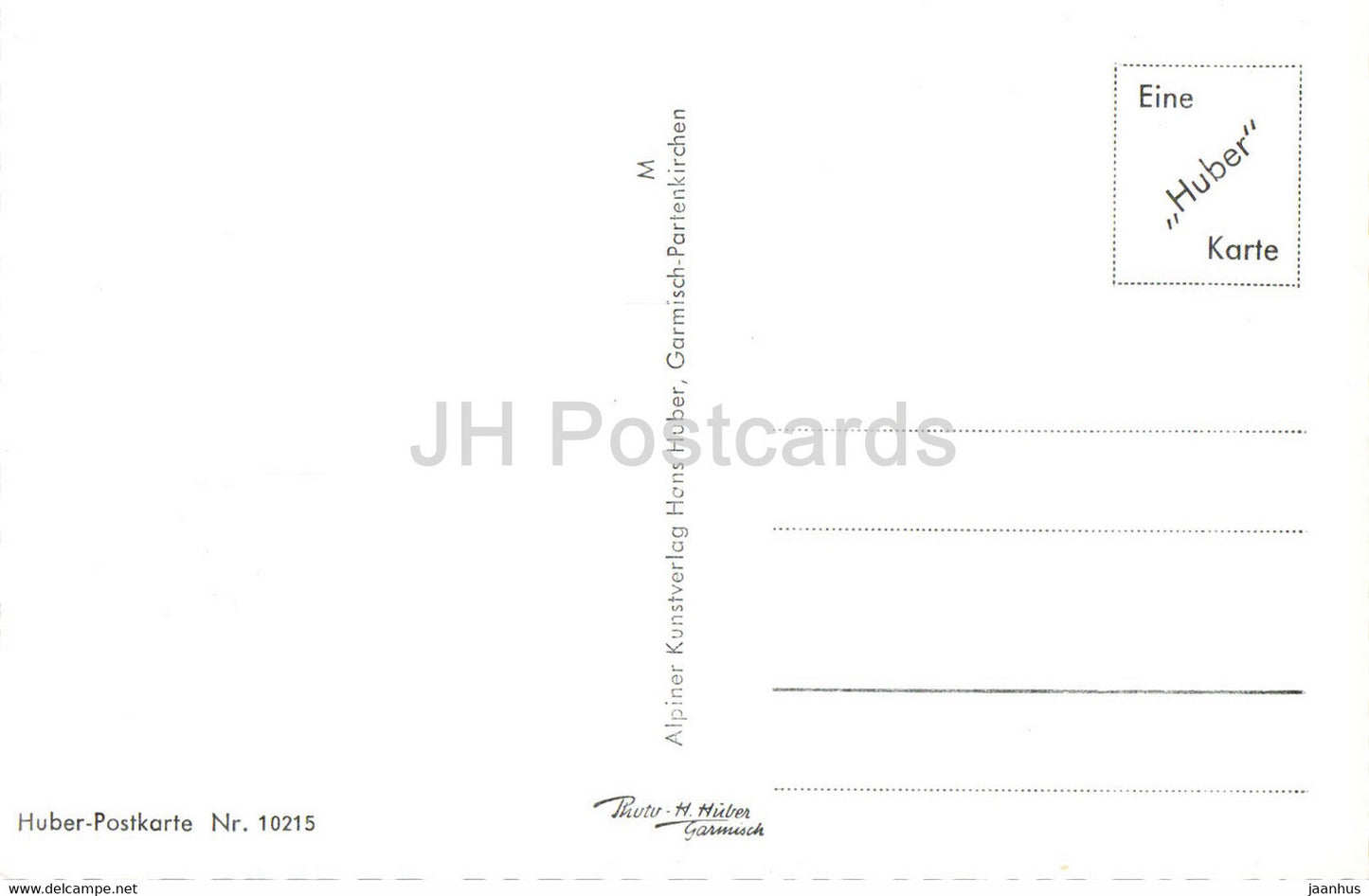 Mittenwald - Untermarkt gegen Wettersteinspitze 2297 m - old postcard - Germany - unused