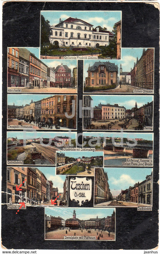 Teschen - Cesky Tesin - old postcard - 1915 - Czech Republic - used - JH Postcards