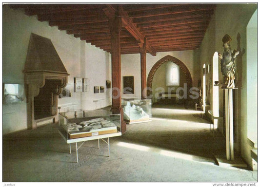 Karlstejn Castle - The White Hall in the Emperor´s Palace - Czechoslovakia - Czech - unused - JH Postcards
