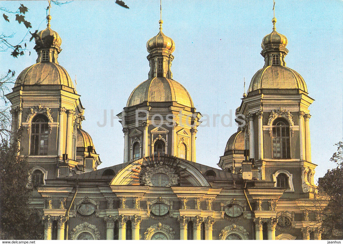 Leningrad - St Petersburg - The Domes of St Nicholas Cathedral - 1984 - Russia USSR - unused - JH Postcards