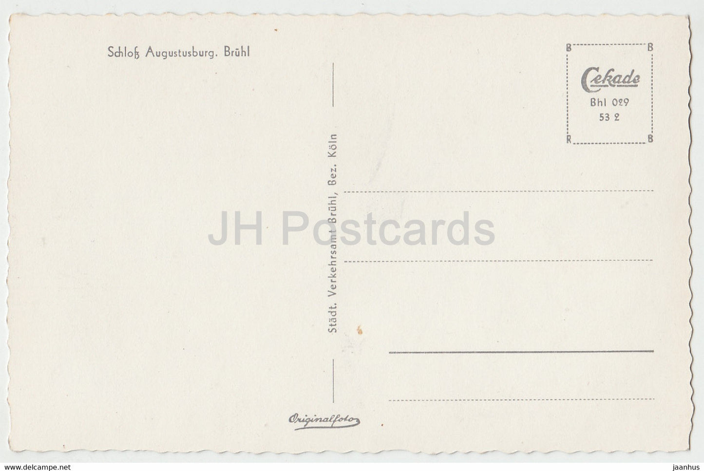 Schloss Augustusburg - Brühl - Schloss - Deutschland - unbenutzt