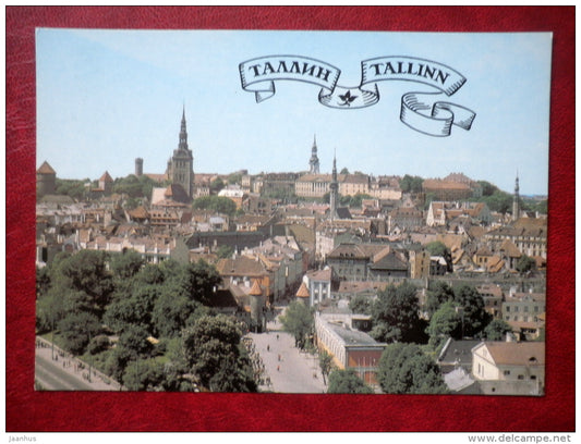 general view - Tallinn - 1985 - Estonia USSR - unused - JH Postcards