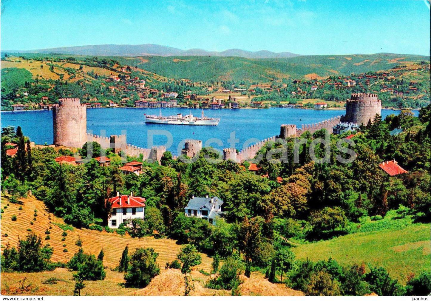 Istanbul - The Fortress and the Bosphorus - 375 - Turkey - unused - JH Postcards