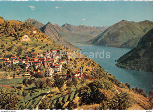 Bre Sopra Lugano - general view - 5095 - Switzerland - unused - JH Postcards