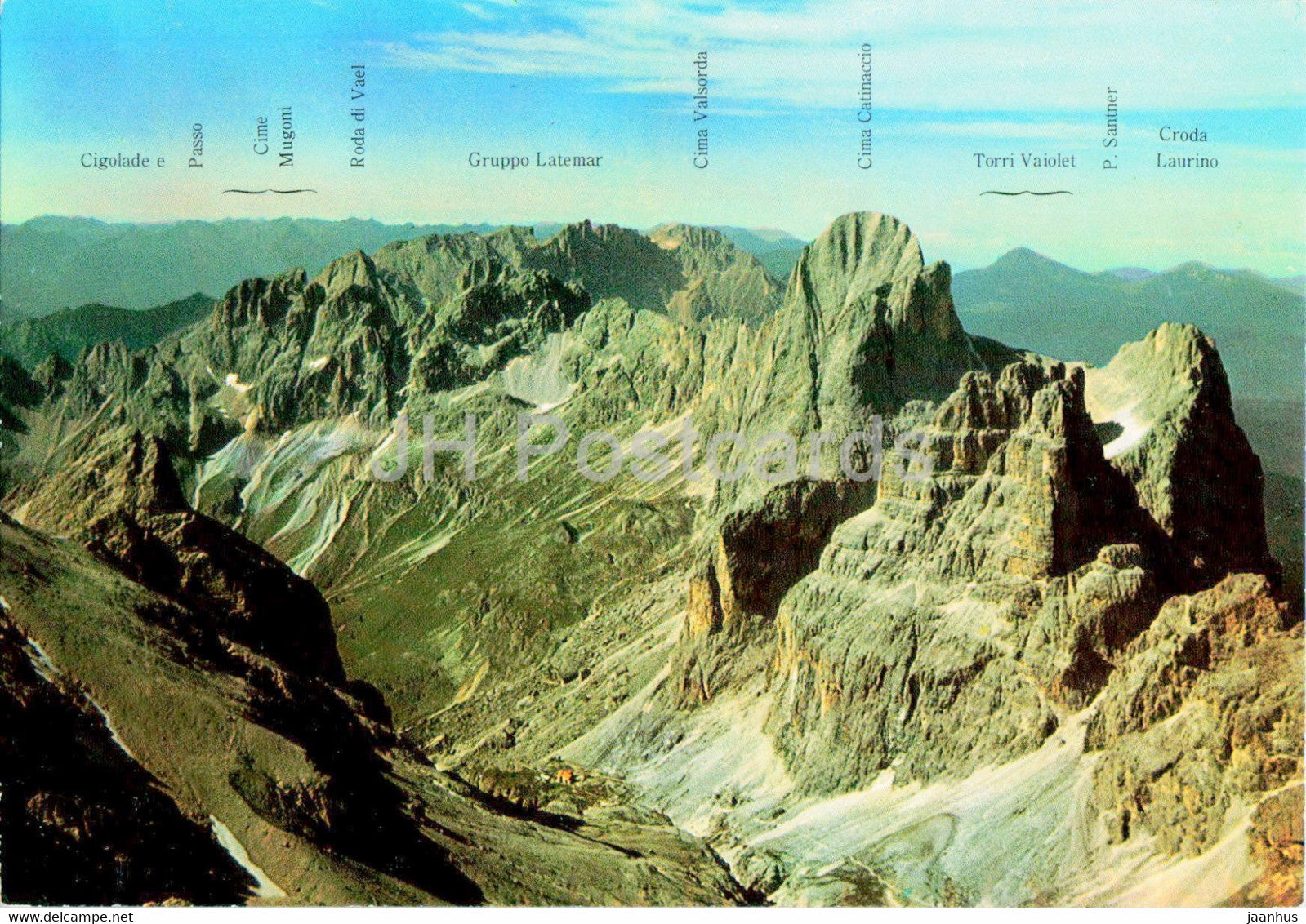 Dolomiti di Fassa - Catinaccio d' Antermoia - Rifugi Vaiolet - Italy - unused - JH Postcards