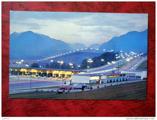 New Second Narrows Bridge - car - Vancouver - British Columbia - Canada - used - JH Postcards