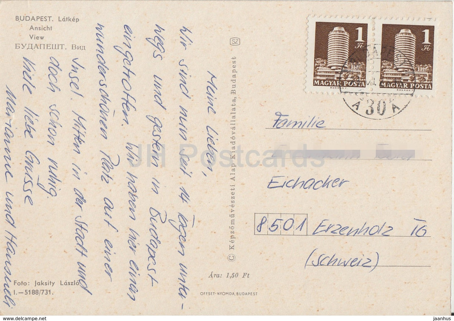 Budapest - view - bridge - night - Hungary - used