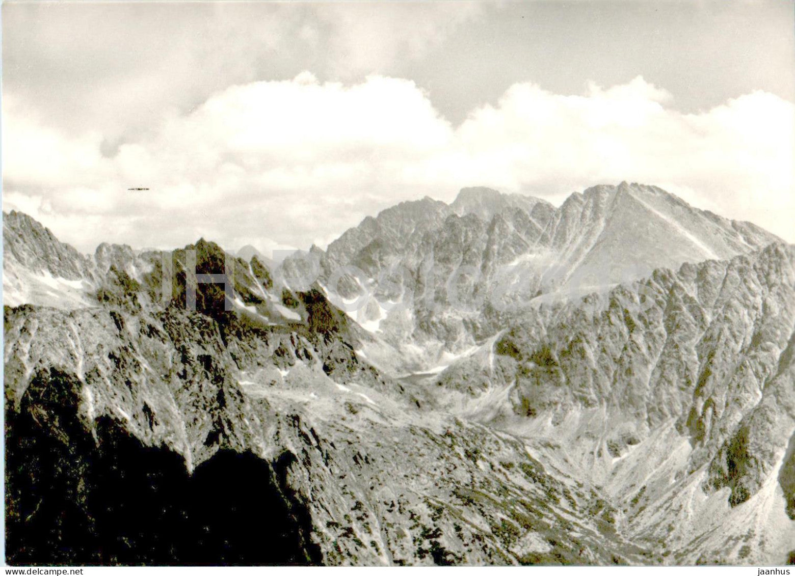 Vysoke Tatry - Pohlad z Malej Basty - Zlomisk - Gerlachovsky stit - Koncista - Slovakia - Czechoslovakia - used - JH Postcards