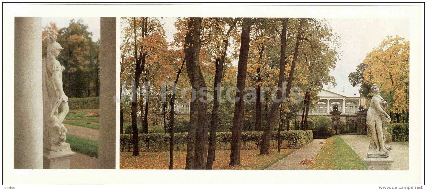 Andromeda statue in the garden of the Catherine Palace - The Parks of Pushkin Town - 1986 - Russia USSR - unused - JH Postcards
