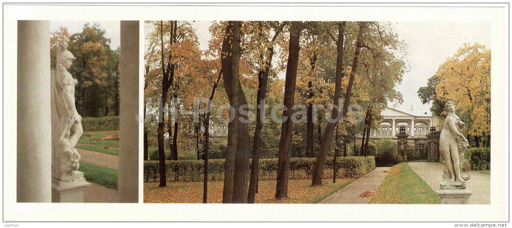 Andromeda statue in the garden of the Catherine Palace - The Parks of Pushkin Town - 1986 - Russia USSR - unused - JH Postcards