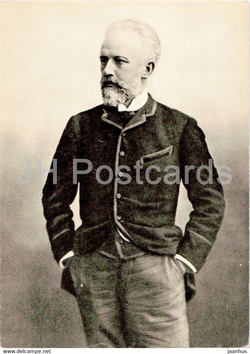 Pyotr Tchaikovsky - 1886 - famous people - 1966 - Russia USSR - unused - JH Postcards