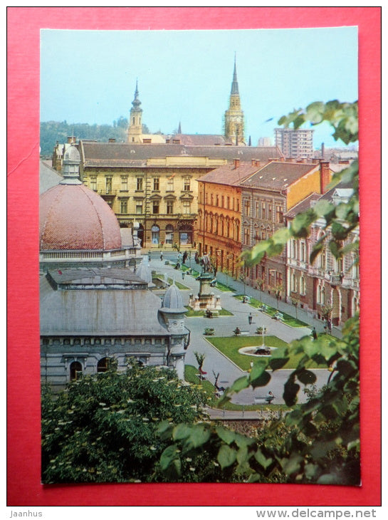 Liberty Square - Miskolc - Hungary - unused - JH Postcards