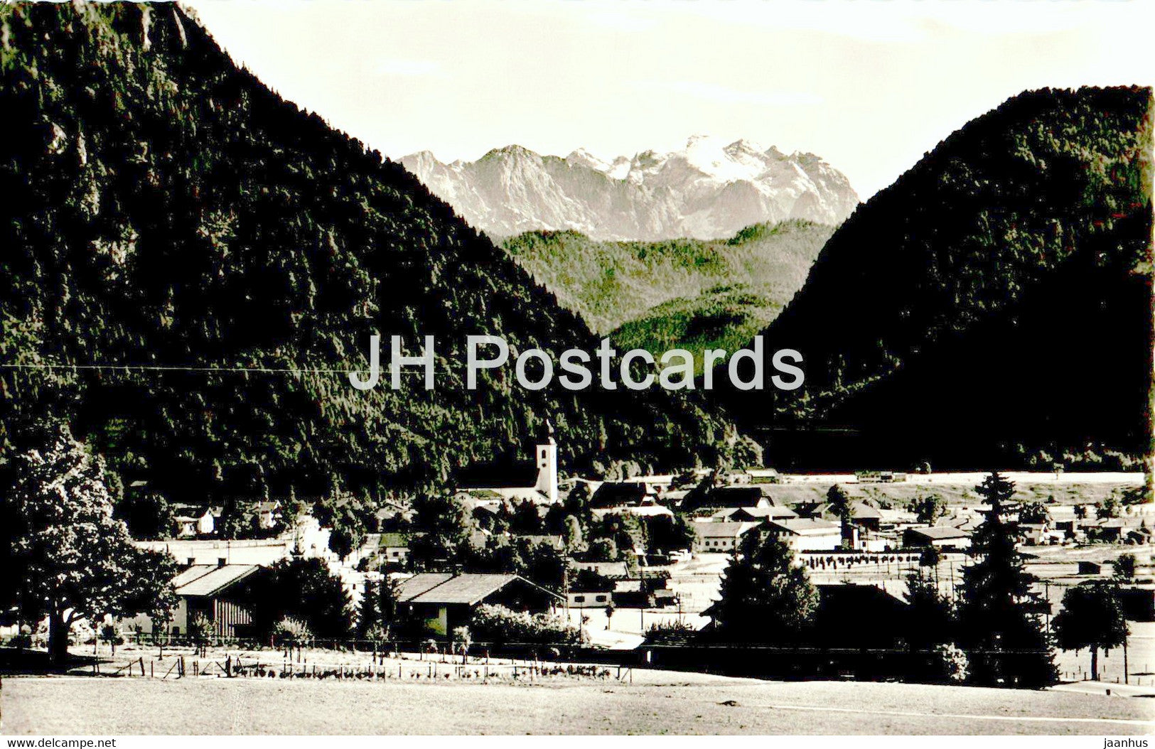 Inzell Obb - Luftkurort 700 m - Blick z Reiteralpe - old postcard - 1955 - Germany - used - JH Postcards
