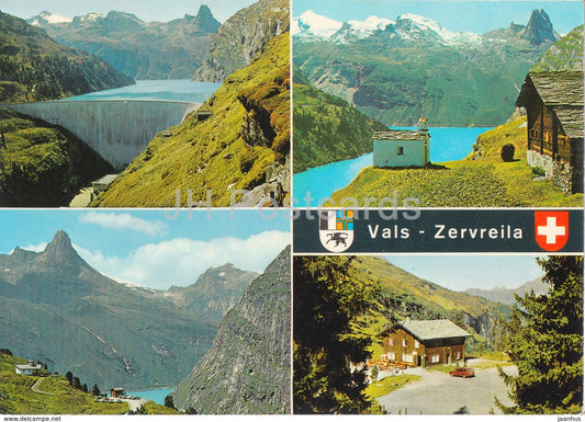 Vals - Zervreila - Stausee mit Zervreilahorn - Kapelle - restaurant - 1978 - Switzerland - used - JH Postcards