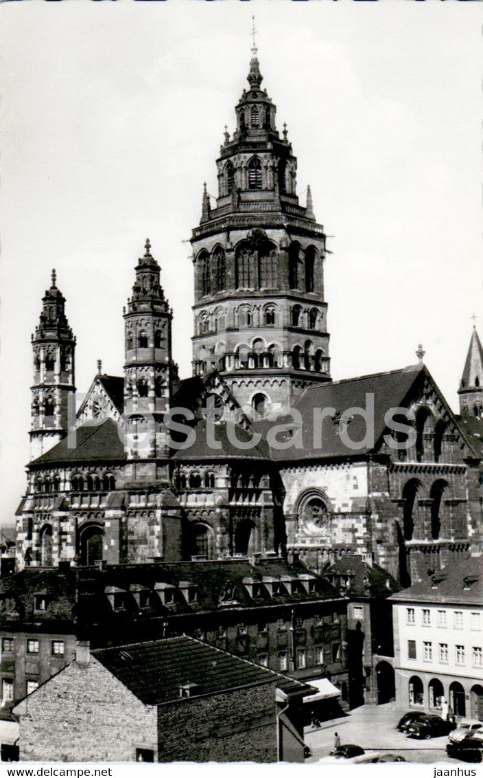 Mainz Rhein - Dom - cathedral - old postcard - Germany - unused - JH Postcards