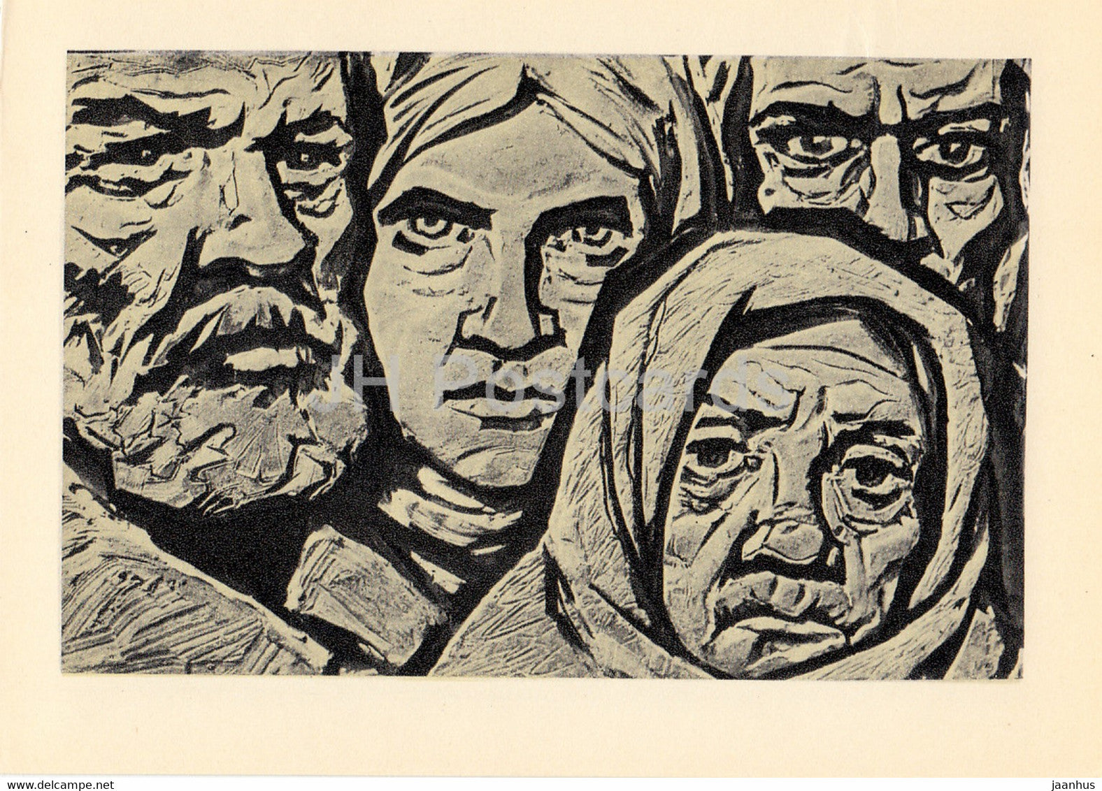 poem Horosho by Mayakovsky  - Good - revolutionaries - 1 - art by Sklyutovsky - 1969 - Russia USSR - unused - JH Postcards