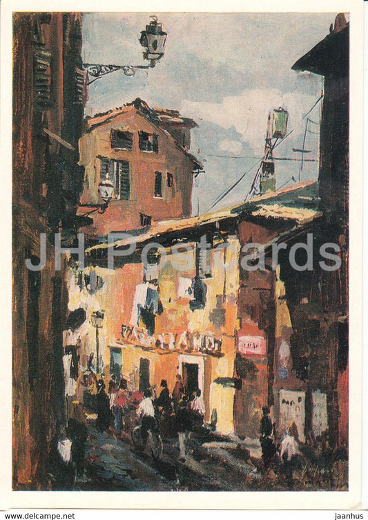 painting by D. Nalbandyan - Old Rome - Armenian art - 1976 - Russia USSR - unused - JH Postcards