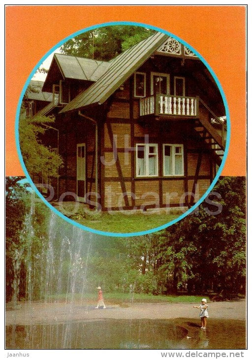 Holiday House of Machine Tool Plant - Palanga - 1987 - Lithuania USSR - unused - JH Postcards