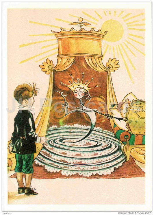 Spring Princess - Misha - Town in Snuffbox by Vladimir Odoyevsky - 1977 - Russia USSR - unused - JH Postcards