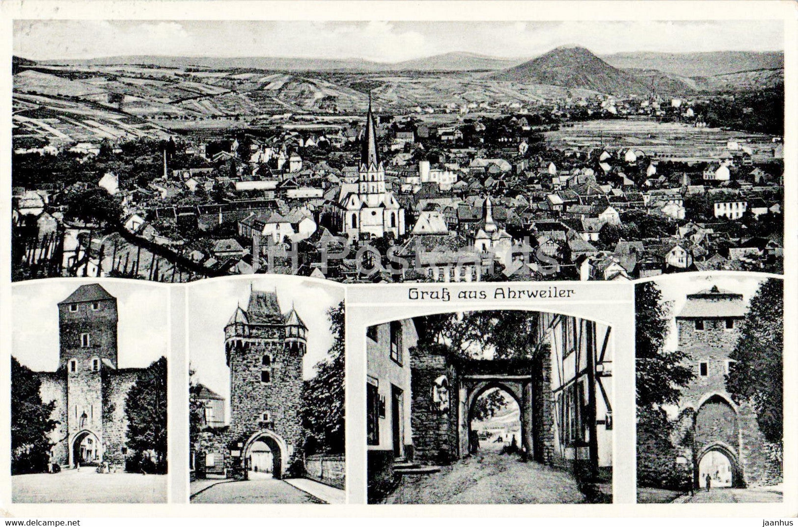Gruss aus Ahrweiler - old postcard - 1957 - Germany - used - JH Postcards