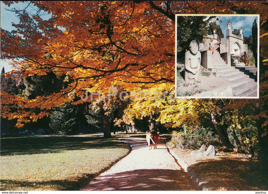 Alupka Palace Museum - Lower Park - Stone Woman - fountain - Crimea - Ukraine USSR - unused - JH Postcards