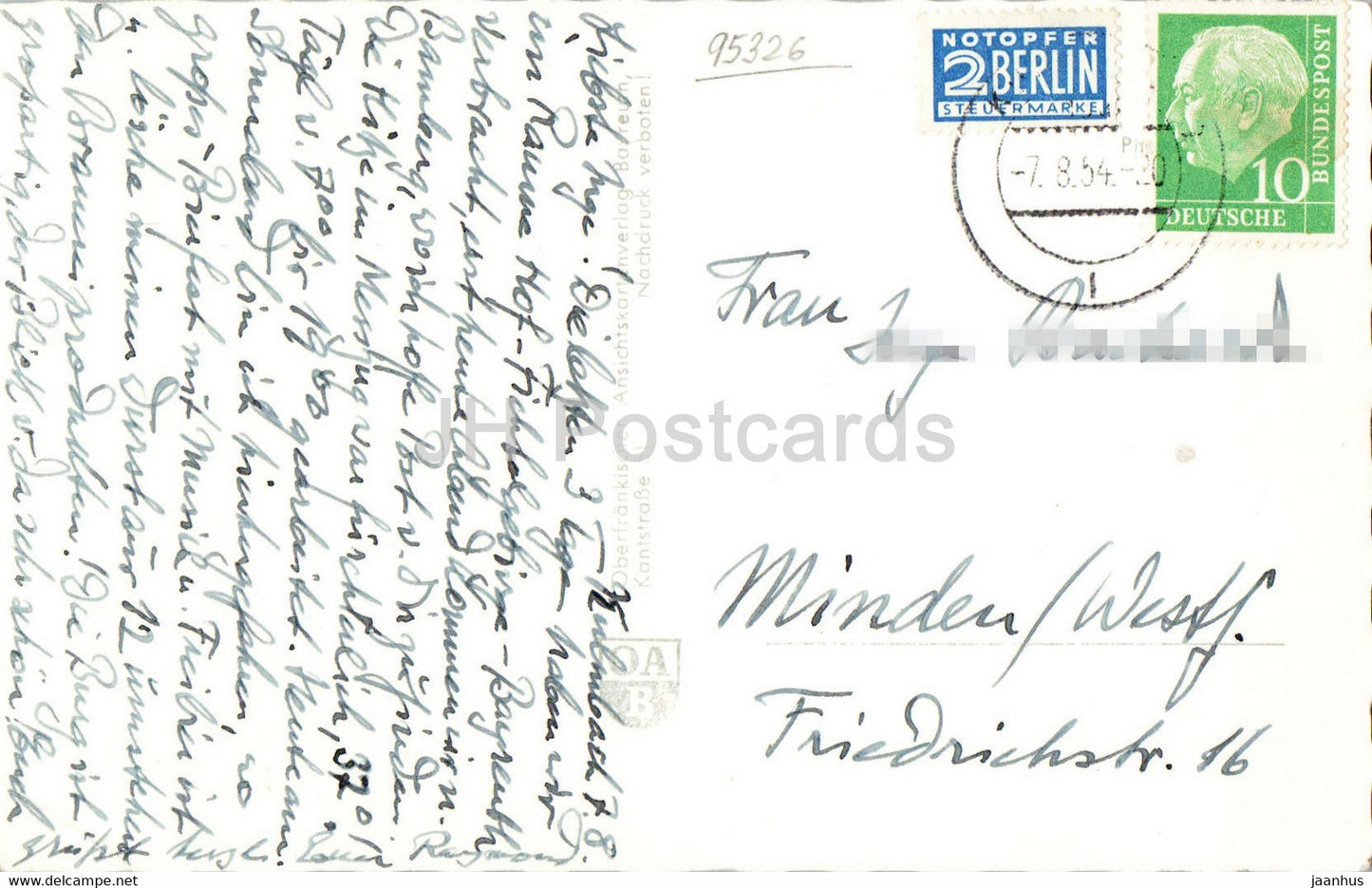 Gruss aus der Bierstadt Kulmbach - Bier - alte Postkarte - 1954 - Deutschland - gebraucht
