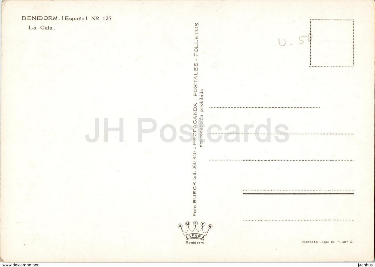 Benidorm - La Cala - 127 - Spain - unused