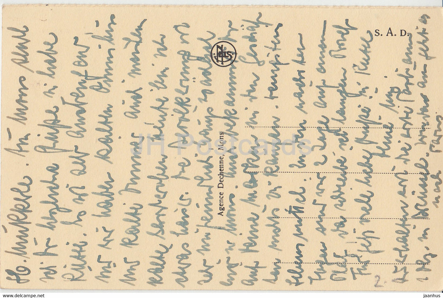 Mons - Collegiale Ste Waudru - old postcard - Belgium - used